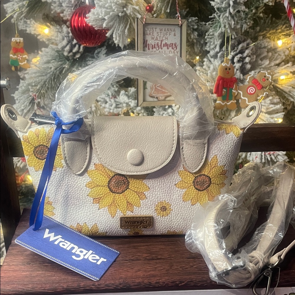 Wrangler Cream Sunflower Mini Bag